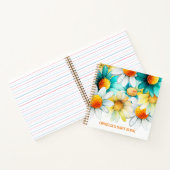 Bohemian Daisies Wildflower Patroon Naam Baby Boek (Binnen)