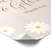 Bohemian Daisy Floral Cards & Gifts Sign Poster (Hoek)