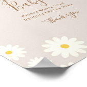 Bohemian Daisy Floral Prayers voor het Baby Poster (Hoek)