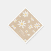 Bohemian Daisy Flower Napkins Servet (Hoek)