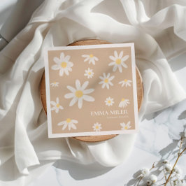 Bohemian Daisy Flower Napkins Servet