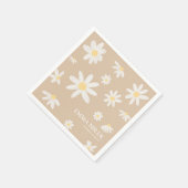Bohemian Daisy Flower Napkins Servet (Hoek)