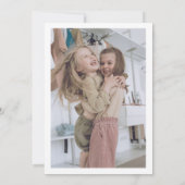 Bohemian Daisy Photo Joint Birthday Invitation Kaart (Achterkant)