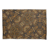 Bohemian Dark Brown Pattern Kussensloop (Voorkant)