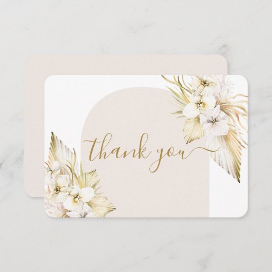 Bohemian Desert bedankje Bedankkaart (Voorkant / Achterkant)