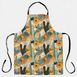 Bohemian Desert Cactus All-Over Print Schort