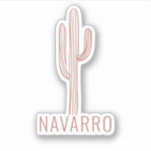 Bohemian Desert Cactus Sticker (Voorkant)