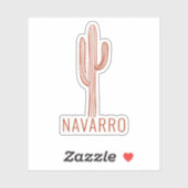Bohemian Desert Cactus Sticker (Vel)