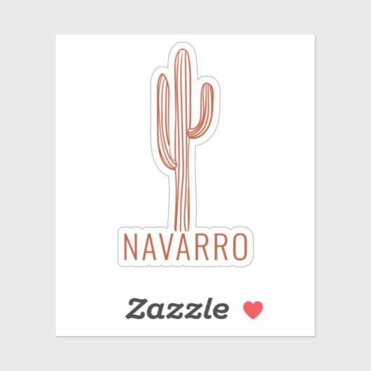 Bohemian Desert Cactus Sticker (Vel)