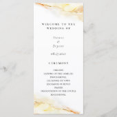 Bohemian Desert Waterverf Wash Bruiloft Programmakaart (Voorkant)