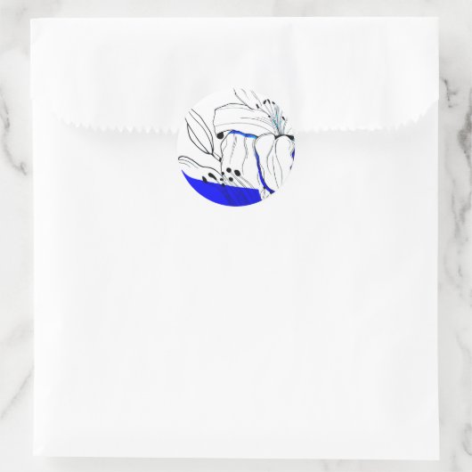 Bohemian Design on a sticker. Ronde Sticker (Tas)