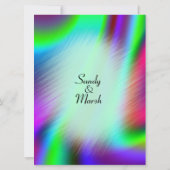 Bohemian Design Wedding Invitation 6,5 x 8,75 inch Kaart (Achterkant)