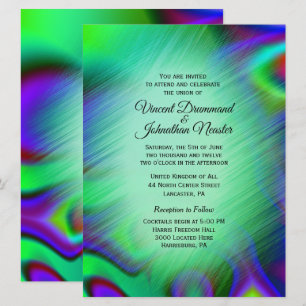 Bohemian Design Wedding Invitations Kaart