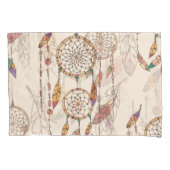 Bohemian Dream Catcher Naadloos Handgetekend Kussensloop (Voorkant)