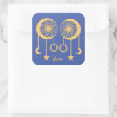 Bohemian Dream Catcher Thunder_Cove Vierkante Sticker (Tas)