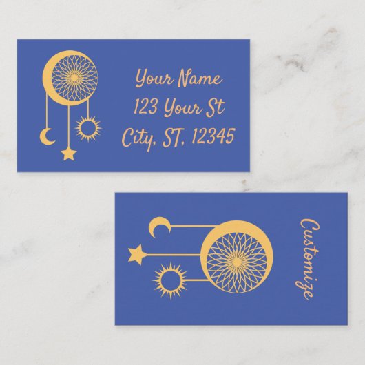 Bohemian Dream Catcher Thunder_Cove Visitekaartje (Voorkant / Achterkant)