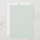 Bohemian Dried Bouquet Blauw Baby shower Uitnodigi Kaart (Achterkant)