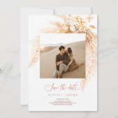 Bohemian Dried Flowers and Pampas Grass Foto Kaart (Voorkant)