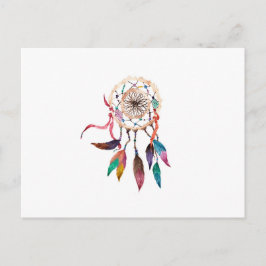Bohemian Drocatcher in Vibrant Waterverf Paint Briefkaart