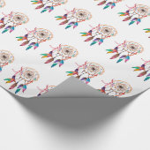 Bohemian Drocatcher in Vibrant Waterverf Paint Cadeaupapier (Hoek)