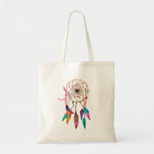 Bohemian Drocatcher in Vibrant Waterverf Paint Tote Bag
