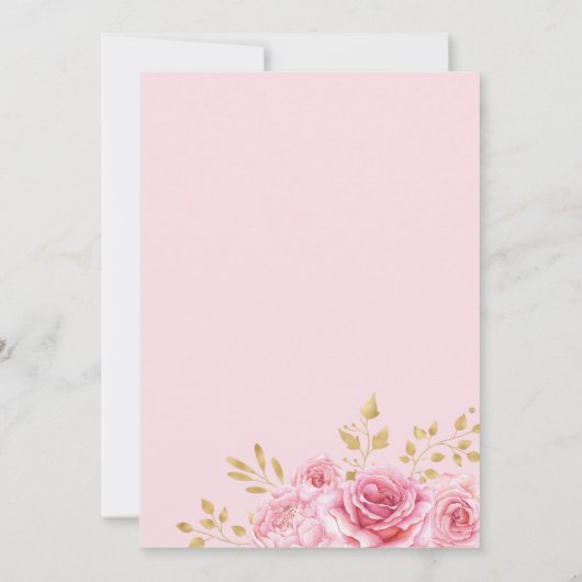 Bohemian Drocatcher Pink Gold Wild Op een dag Kaart (Achterkant)