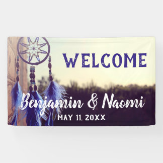 Bohemian Drocatcher Wedding Welcome Banner