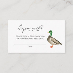 Bohemian Duck Raffle baby shower Invoegen Informatiekaartje