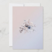 Bohemian Dusty blue bruiloft-uitnodiging Kaart (Achterkant)