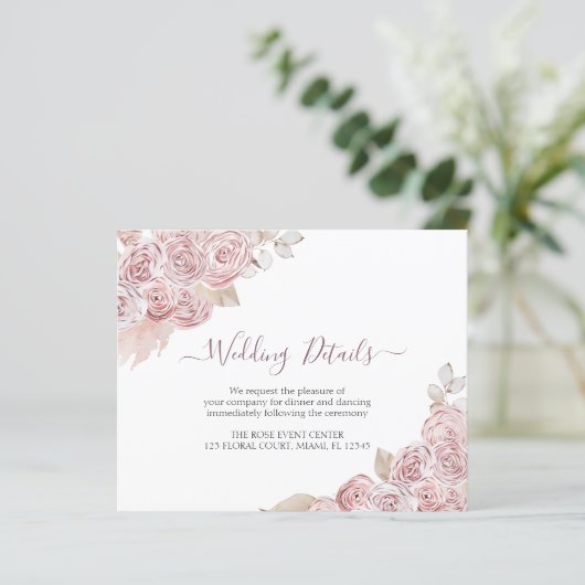 Bohemian Dusty Pink Floral (Staand voorkant)