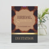Bohemian Earth Lace Bridal Shower Kaart (Staand voorkant)