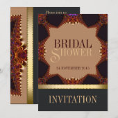 Bohemian Earth Lace Bridal Shower Kaart (Voorkant / Achterkant)