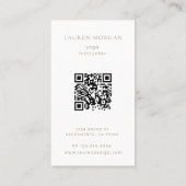 Bohemian Earth Tones Yoga Studio Visitekaartje (Achterkant)