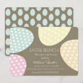 Bohemian Easter Dotted Eggs Dinner Brunch Family Kaart (Voorkant / Achterkant)