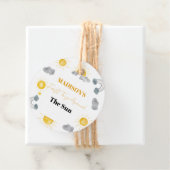 Bohemian eerste reis rond de zon 1e verjaardag bedankjes labels (In situ)