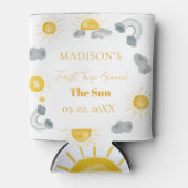 Bohemian eerste reis rond de zon 1e verjaardag blikjeskoeler (Voorkant)