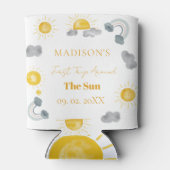 Bohemian eerste reis rond de zon 1e verjaardag blikjeskoeler (Achterkant)