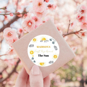 Bohemian eerste reis rond de zon 1e verjaardag ronde sticker
