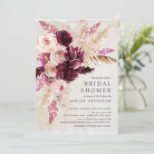 Bohemian Elegance Vrijgezellenfeest Kaart (Staand voorkant)