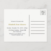 Bohemian Elephant & Chevron Baby shower Invitation Uitnodiging Briefkaart (Achterkant)