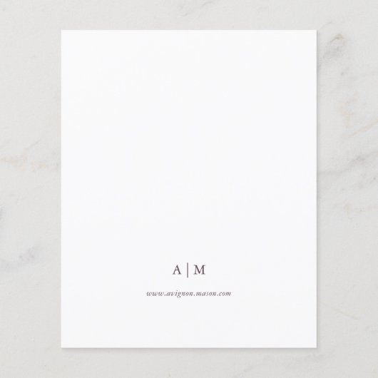 Bohemian Engels Lavendel Herfst Arch Budget Bruilo (Achterkant)