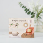 Bohemian Entryway Moving Announcement Briefkaart (Staand voorkant)