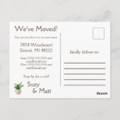 Bohemian Entryway Moving Announcement Briefkaart (Achterkant)