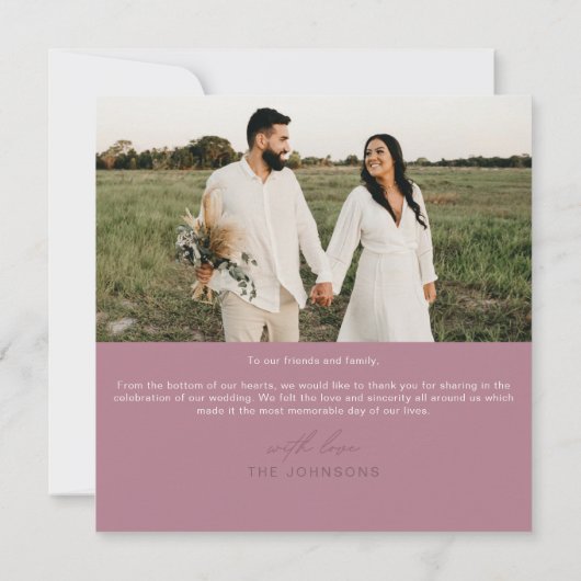 Bohemian Eucalyptus greenery Chic Floral bedankt Kaart (Achterkant)