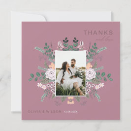 Bohemian Eucalyptus greenery Chic Floral bedankt Kaart