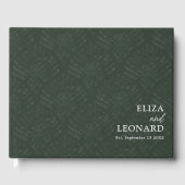 Bohemian Evergreen Varen Moderne minimalistische b Gastenboek (Voorkant)