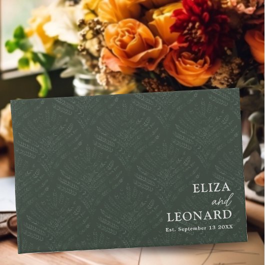 Bohemian Evergreen Varen Moderne minimalistische b Gastenboek