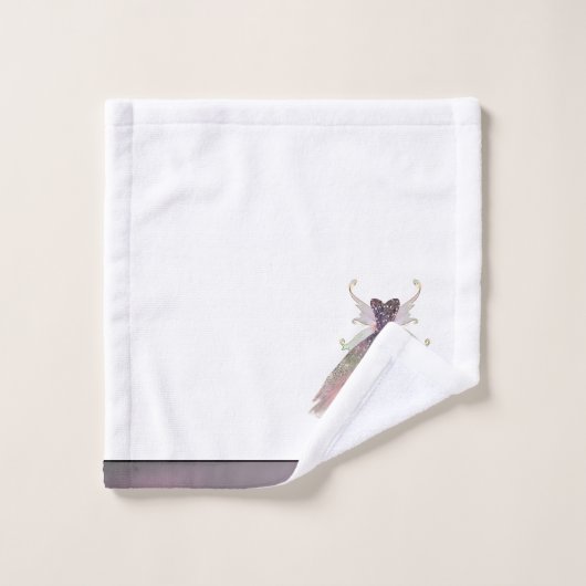 Bohemian Fairy Ball Gown | Gedempte Ombre-wijnglan Bad Handdoek (Wasdoekje)