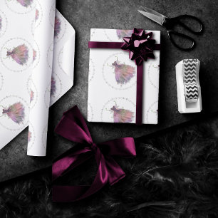 Bohemian Fairy Ball Gown   Gedempte Ombre-wijnglan Cadeaupapier