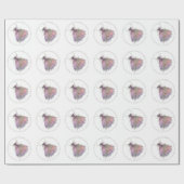 Bohemian Fairy Ball Gown | Gedempte Ombre-wijnglan Cadeaupapier (Vlak)